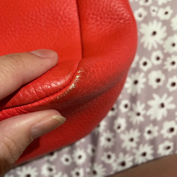 Fossil Vibrant Red Tote Bag - Picture 6 of 8